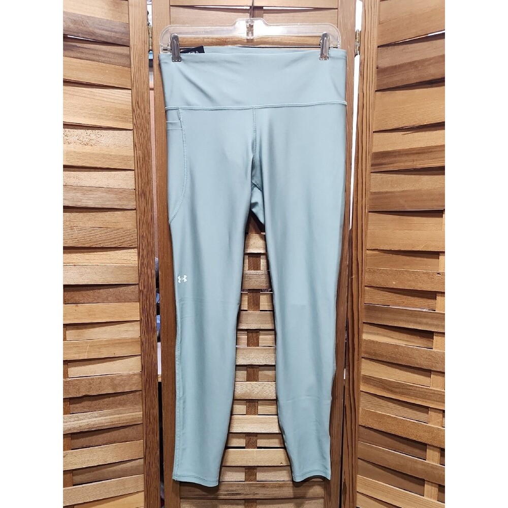 Under Armour Sage Green High-Rise Compression Leggings Workout Running